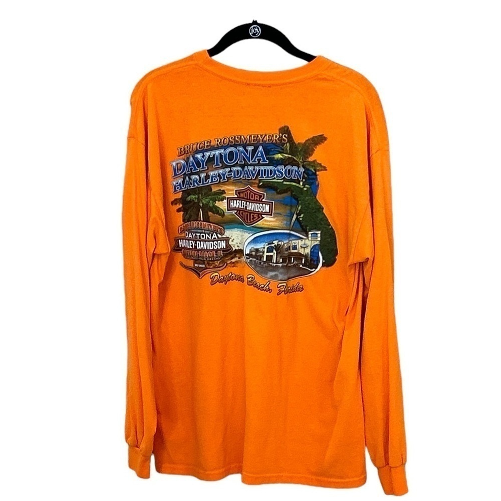 Bruce Rossmeyer's Daytona Beach Harley-Davidson Graphic Motorcycle Tee Shirt Lg